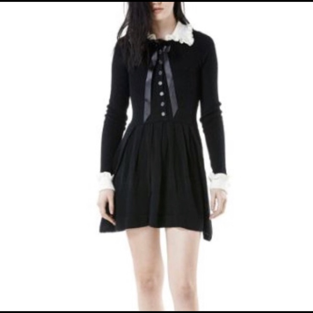 Unit black and white knit dress